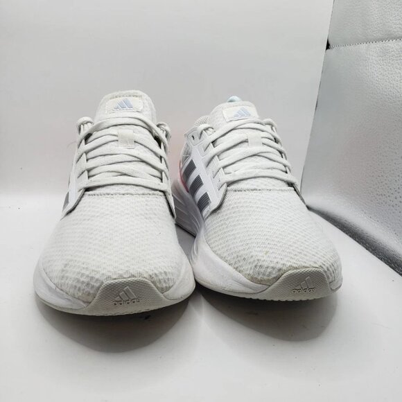 ADIDAS Galaxy 6 women's Size 8 White Grey Orange Running Shoes HP2428 EUC - Picture 2 of 7